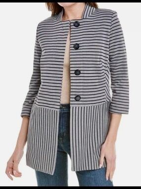 CAbi Striped Button Jacket